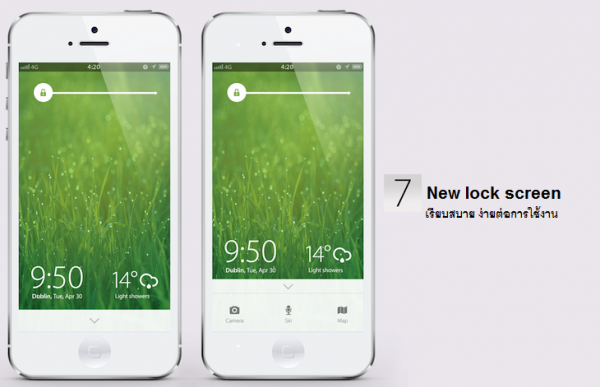 2 แนวคิดเกี่ยวกับ iOS 7 