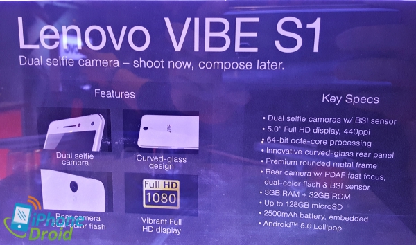 lenovo vibe S1-04