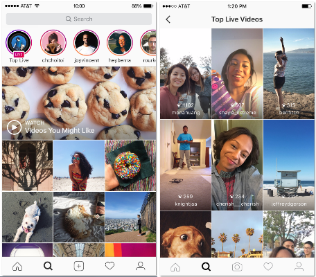 Instagram Top Live Video