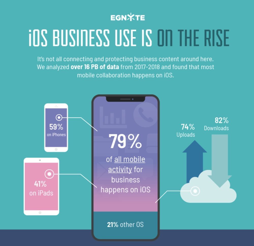 iPhone and iPad in mobile enterprise market