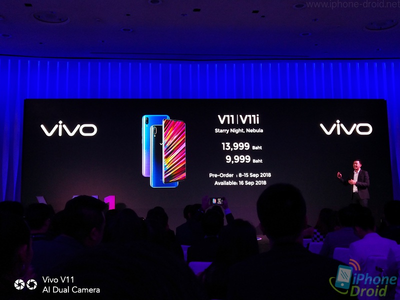 Vivo V11 and Vivo V11i Official Launched in Thailand