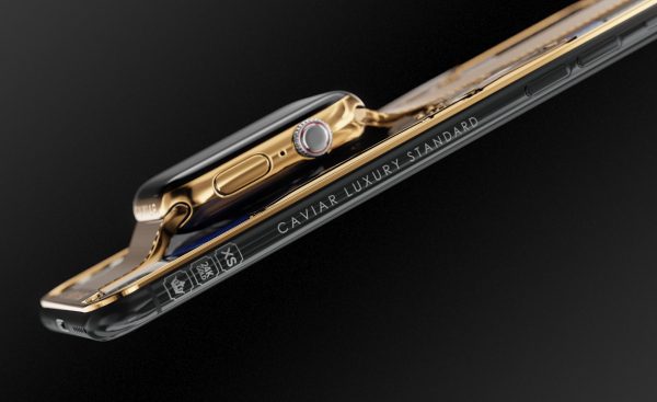 Caviar combined iPhone XS and Apple Watch