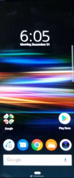 Image of Sony Xperia XZ4 homescreen surfaces