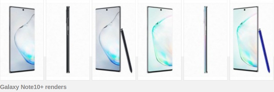 Samsung Galaxy Note10 and 10+ renders galore, also a pink Watch Active2