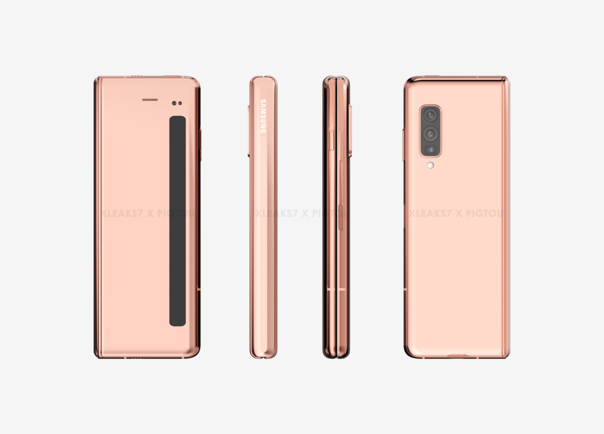 Samsung Galaxy Fold 2 in Copper Gold Leaks