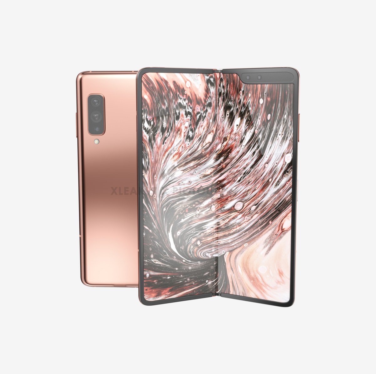 Samsung Galaxy Fold 2 in Copper Gold Leaks