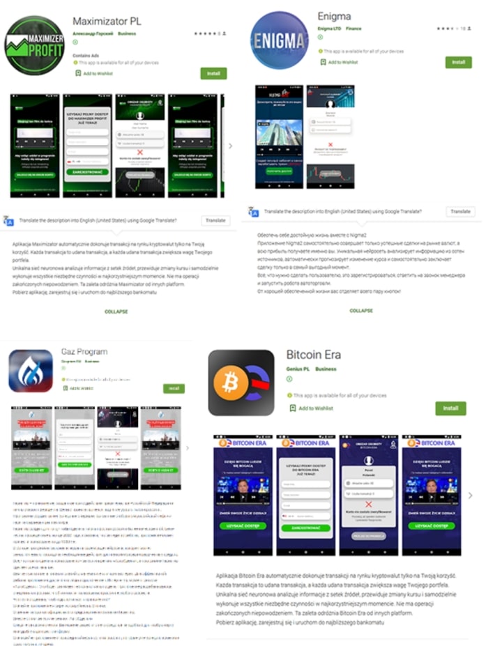 List of dangerous applications on the Google Play Store