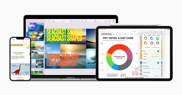New features in Keynote, Pages, and Numbers make remote presentations even better and allow users to work on documents anytime, anywhere. thumbnail