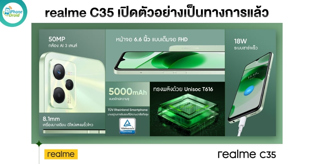 Realme c35 фото