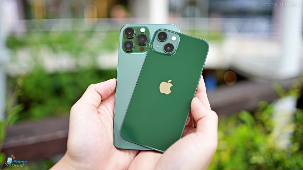 iPhone 13 Pro Max vs iPhone 13 สีเขียว