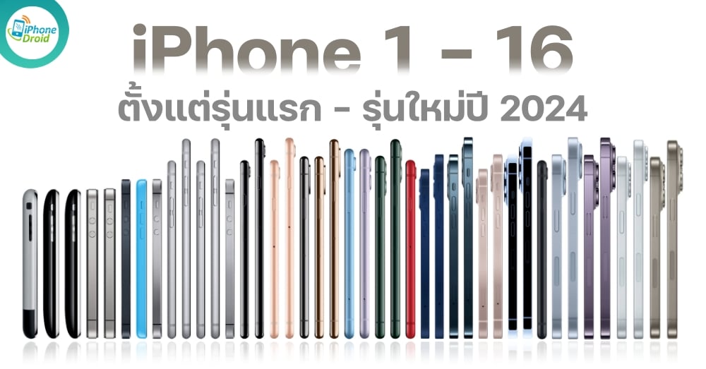 iPhone 1 - 16 Evolution Timeline