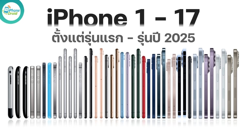 iPhone 1 - 17 Evolution Timeline