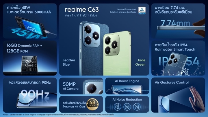 realme C63 features