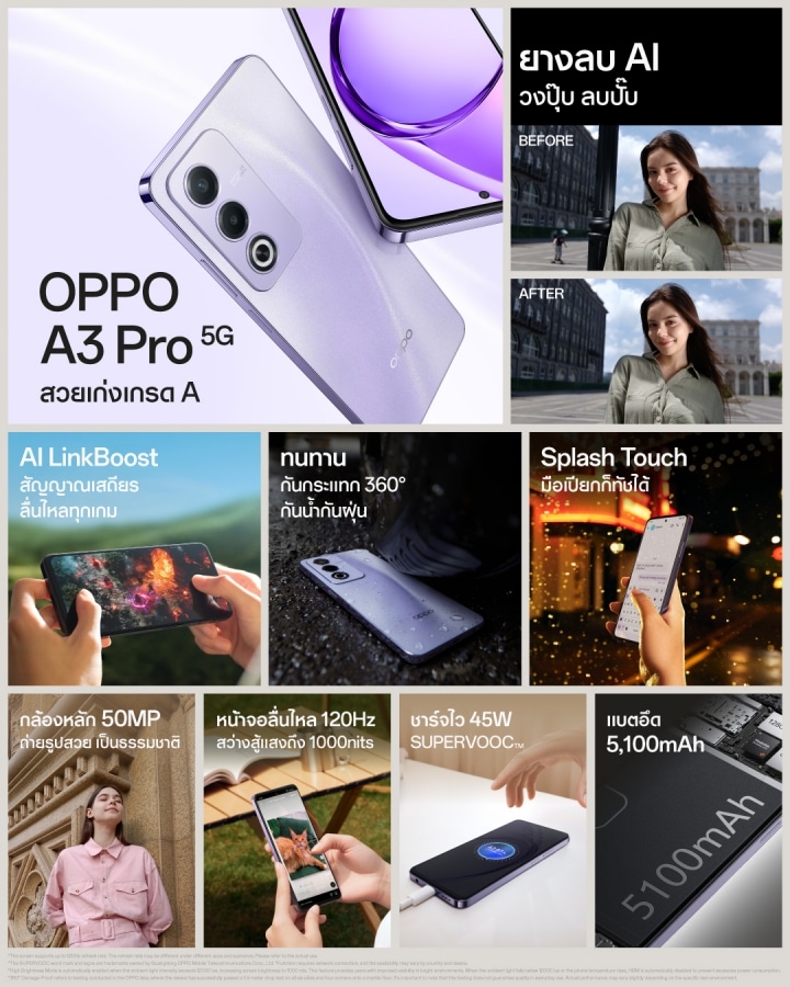 OPPO A3 Pro 5G 7499 baht